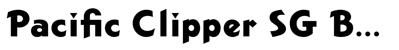 Pacific Clipper SG Bold